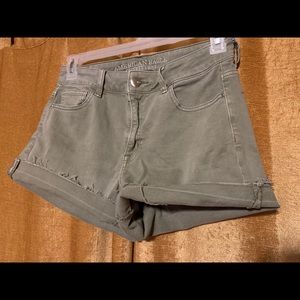 American eagle super stretch hi-rise shorts!